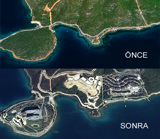 Yık, İşlet, Katlet! Türkiye’deki Doğa Katliamları 2 bodrum-guvercinlik-oteller-yer-1