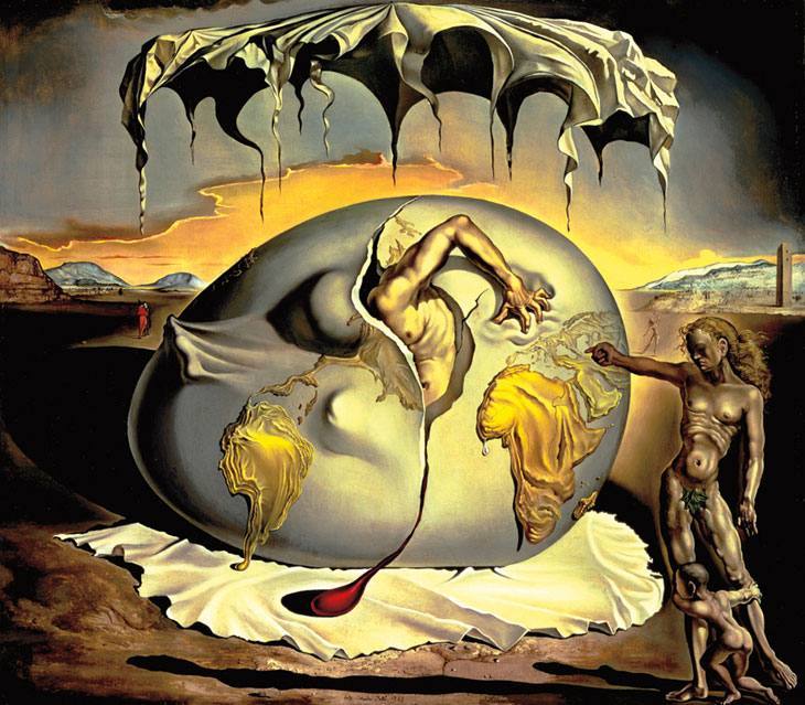 Aykırı Bir Dahi: Salvador Dali 4 Yeni İnsanın Doğuşunu İzleyen Jeopolitik çocuk-1943