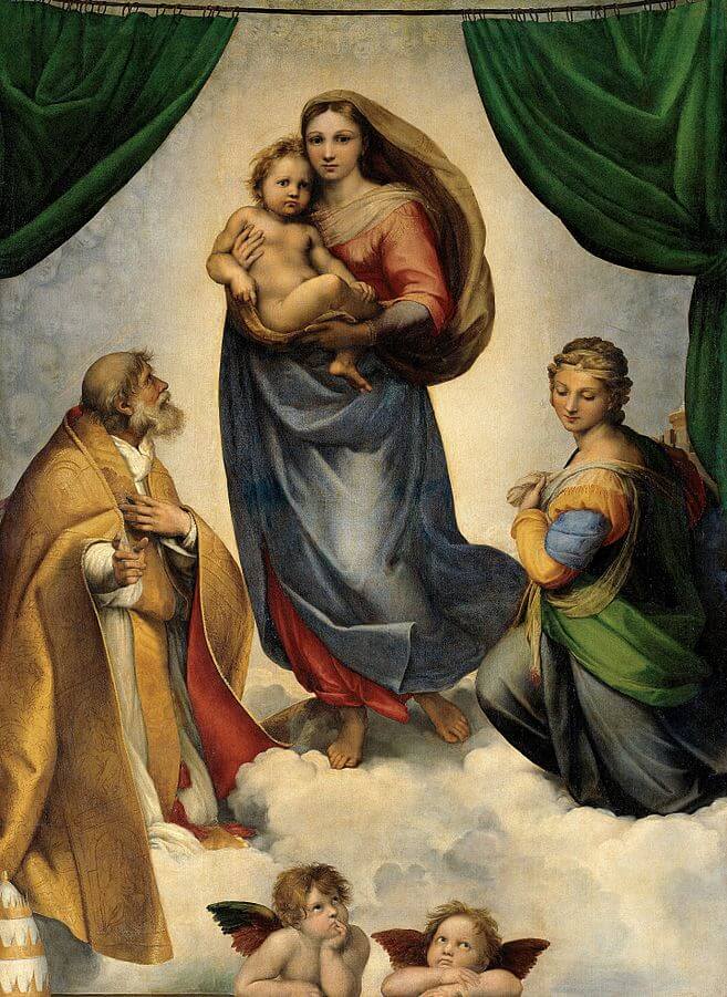 Rönesans Döneminin En Meşhur Resimleri 10 Sistine Madonna Raffaello Sanzio